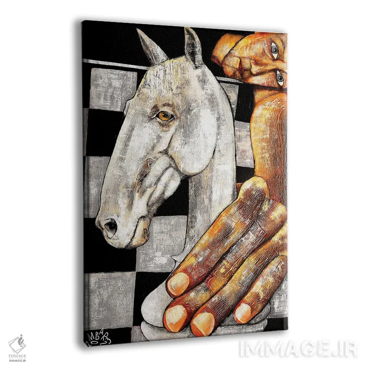 تابلو دکوراتیو بازی هایی که مردم انجام می دهند اثر میخائیل بارانوفسکی - نمای پرسپکتیو محصول