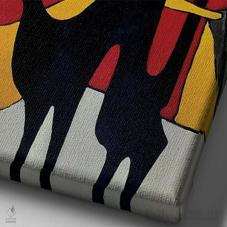 تابلو دکوراتیو تخیل مهار شده اثر میخائیل بارانوفسکی - نمای نزدیک بافت بوم