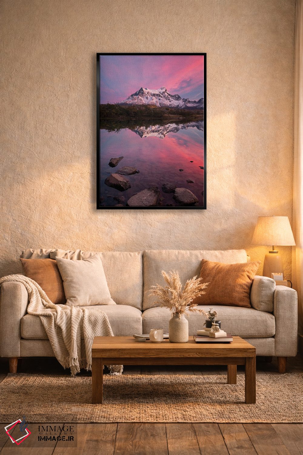 تابلو دکوراتیو طلوع پاتاگونیا اثر مائورو باتیستلی - D6B