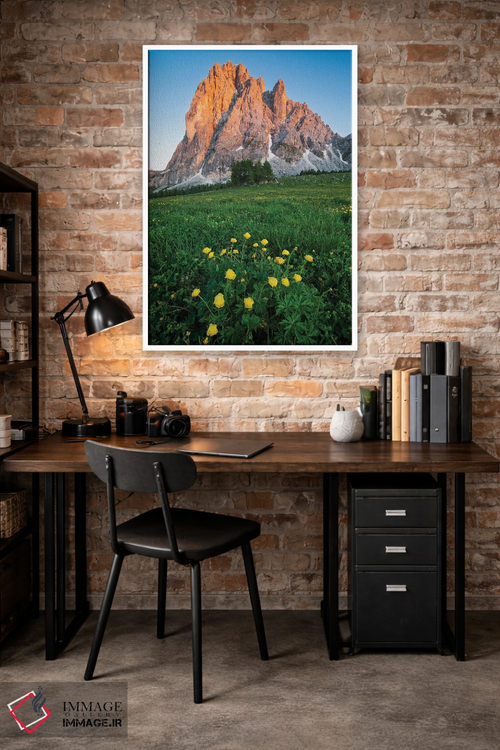 تابلو دکوراتیو شکوفایی در دولومیت ها اثر مائورو باتیستلی - D2W