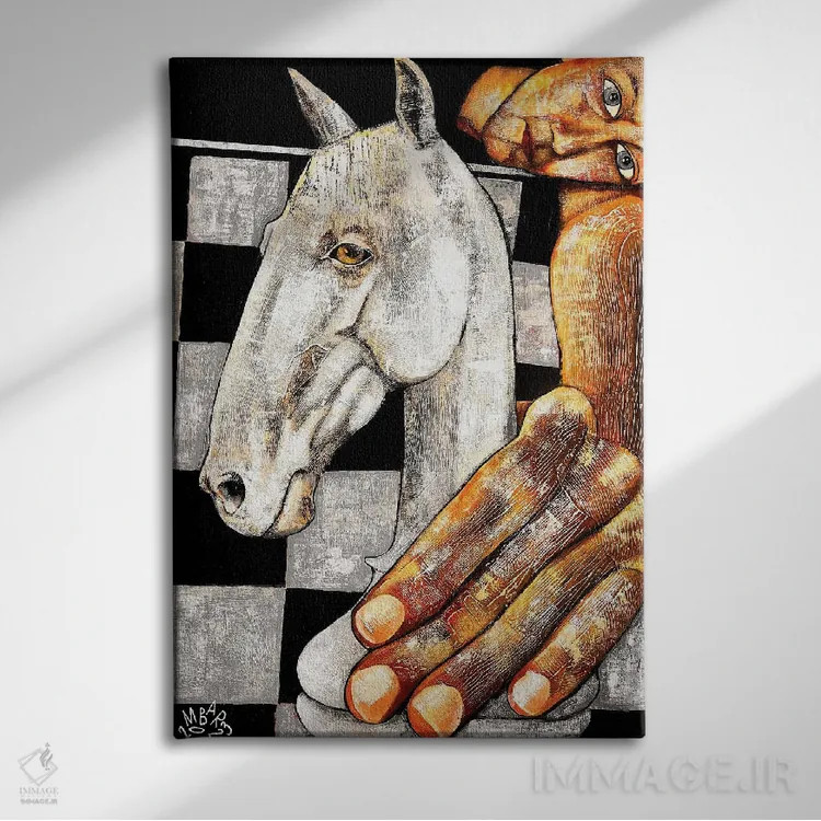 تابلو دکوراتیو بازی هایی که مردم انجام می دهند اثر میخائیل بارانوفسکی - نمای روبهرو روی دیوار