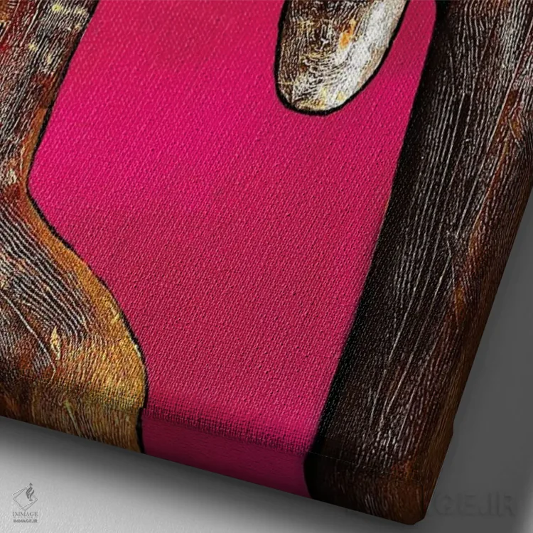 تابلو دکوراتیو چه دنیای شگفت انگیزی اثر میخائیل بارانوفسکی - نمای نزدیک بافت بوم