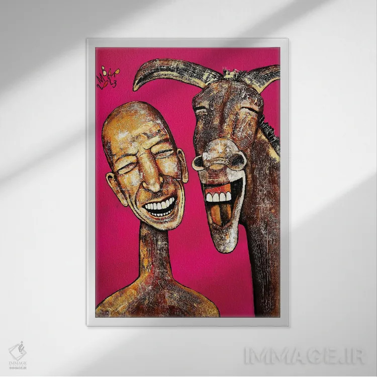 تابلو دکوراتیو چه دنیای شگفت انگیزی اثر میخائیل بارانوفسکی - نمای قابدار سفید