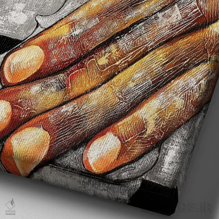 تابلو دکوراتیو بازی هایی که مردم انجام می دهند اثر میخائیل بارانوفسکی - نمای نزدیک بافت بوم