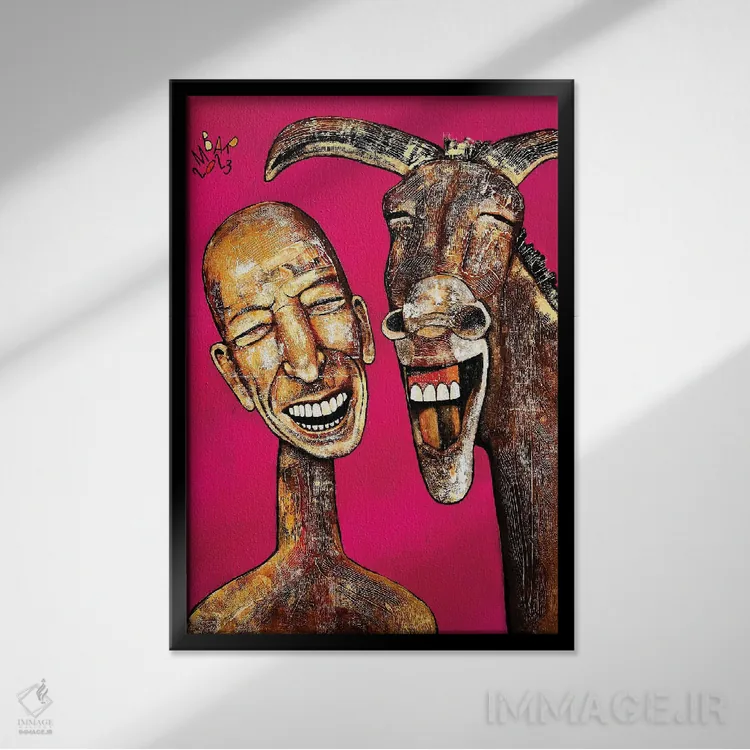 تابلو دکوراتیو چه دنیای شگفت انگیزی اثر میخائیل بارانوفسکی - نمای قابدار مشکی