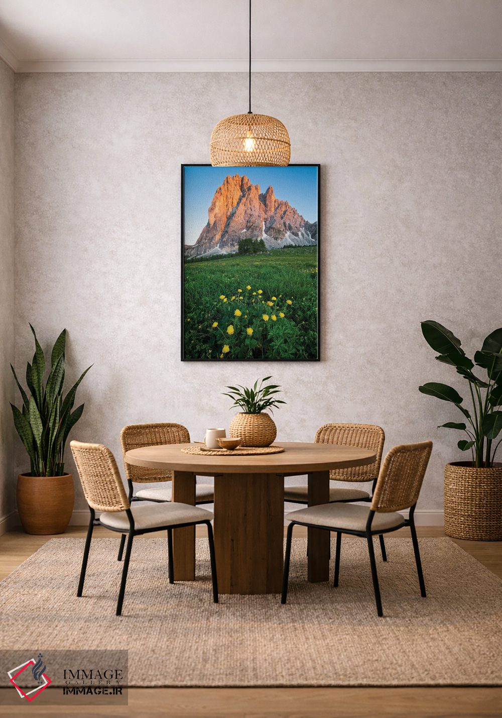 تابلو دکوراتیو شکوفایی در دولومیت ها اثر مائورو باتیستلی - D3B