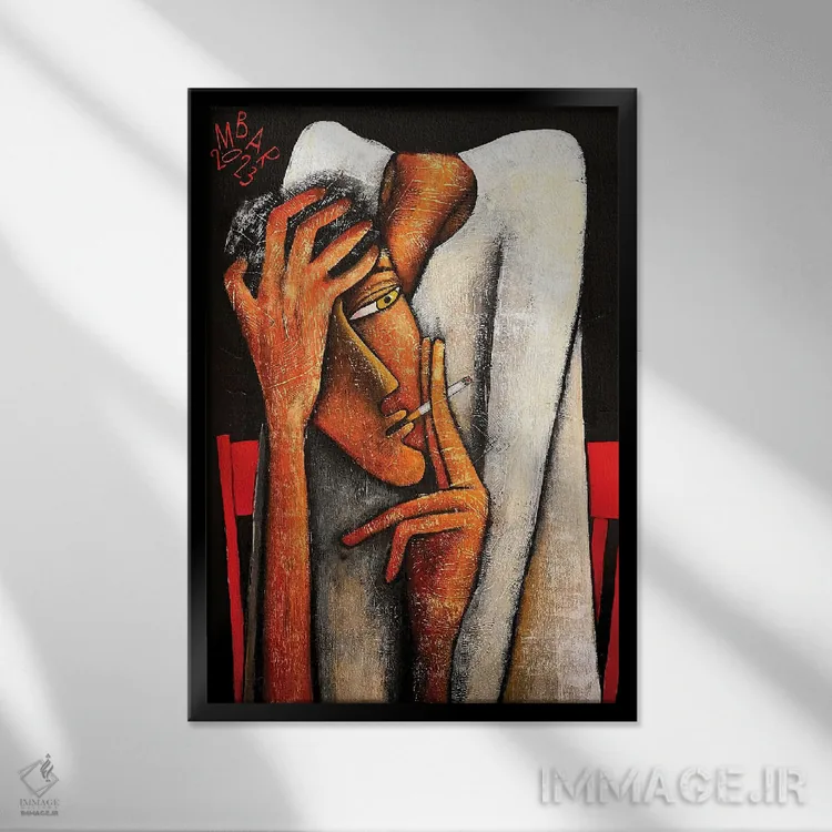 تابلو دکوراتیو این نیز بگذرد اثر میخائیل بارانوفسکی - نمای قابدار مشکی