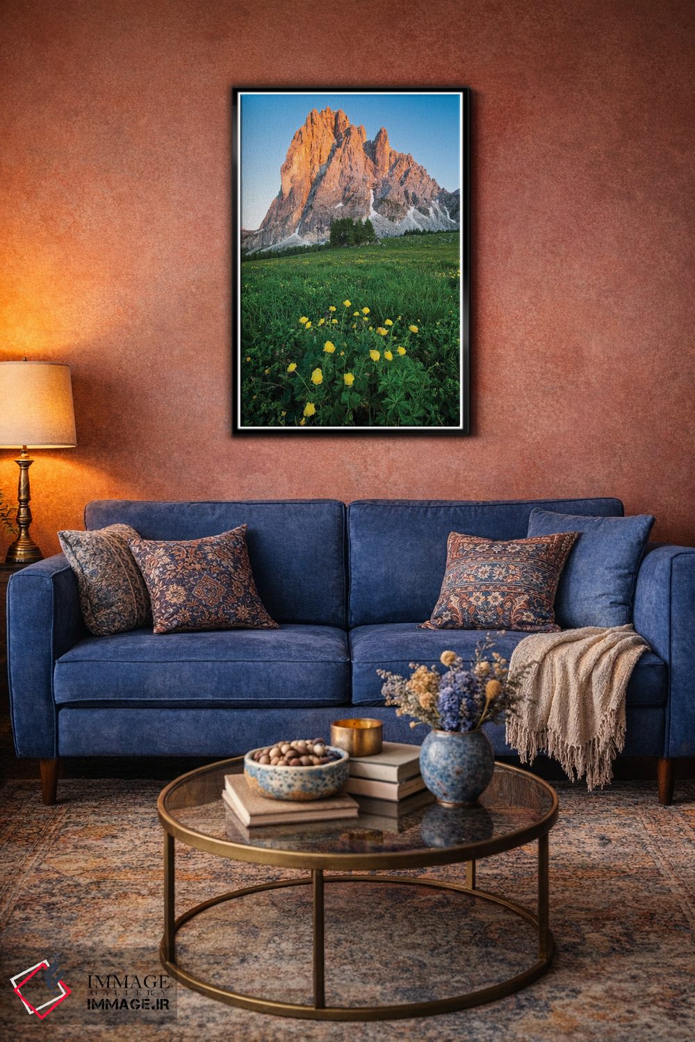 تابلو دکوراتیو شکوفایی در دولومیت ها اثر مائورو باتیستلی - D4B