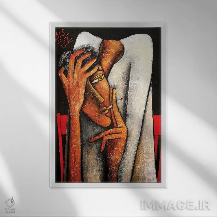 تابلو دکوراتیو این نیز بگذرد اثر میخائیل بارانوفسکی - نمای قابدار سفید