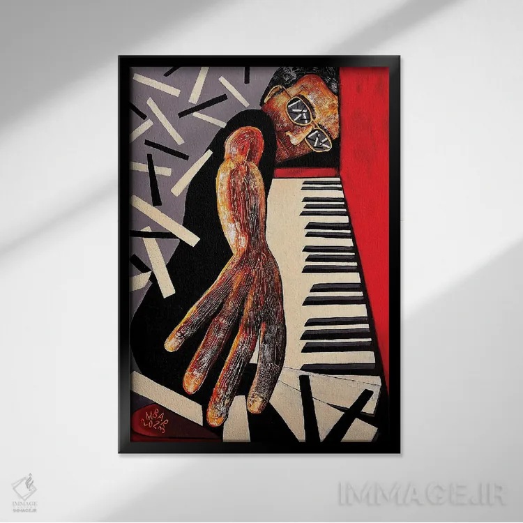 تابلو دکوراتیو گلیساندو اثر میخائیل بارانوفسکی - نمای قابدار مشکی