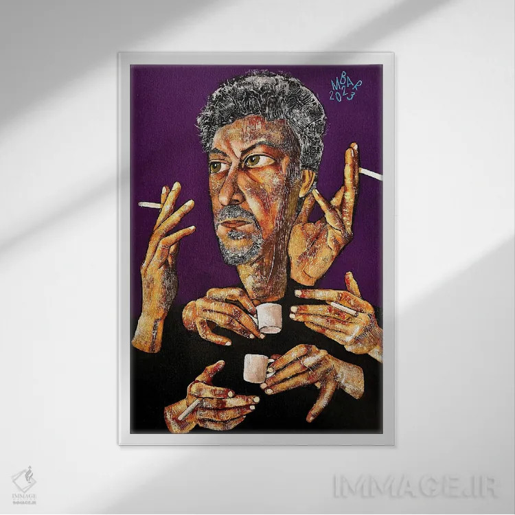 تابلو دکوراتیو گم شده در زمان اثر میخائیل بارانوفسکی - نمای قابدار سفید