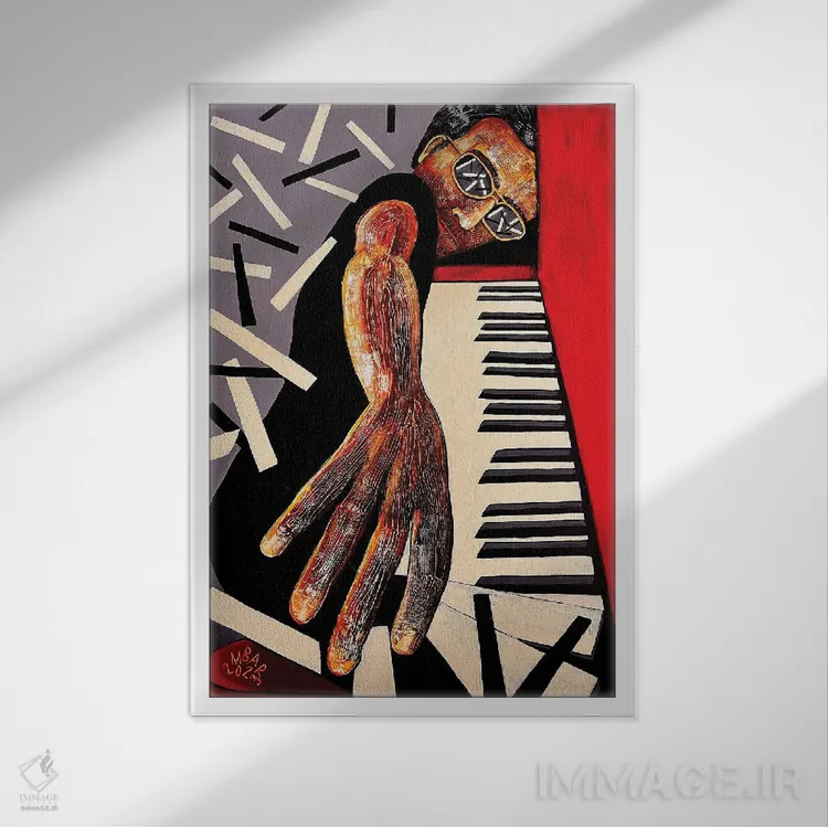 تابلو دکوراتیو گلیساندو اثر میخائیل بارانوفسکی - نمای قابدار سفید