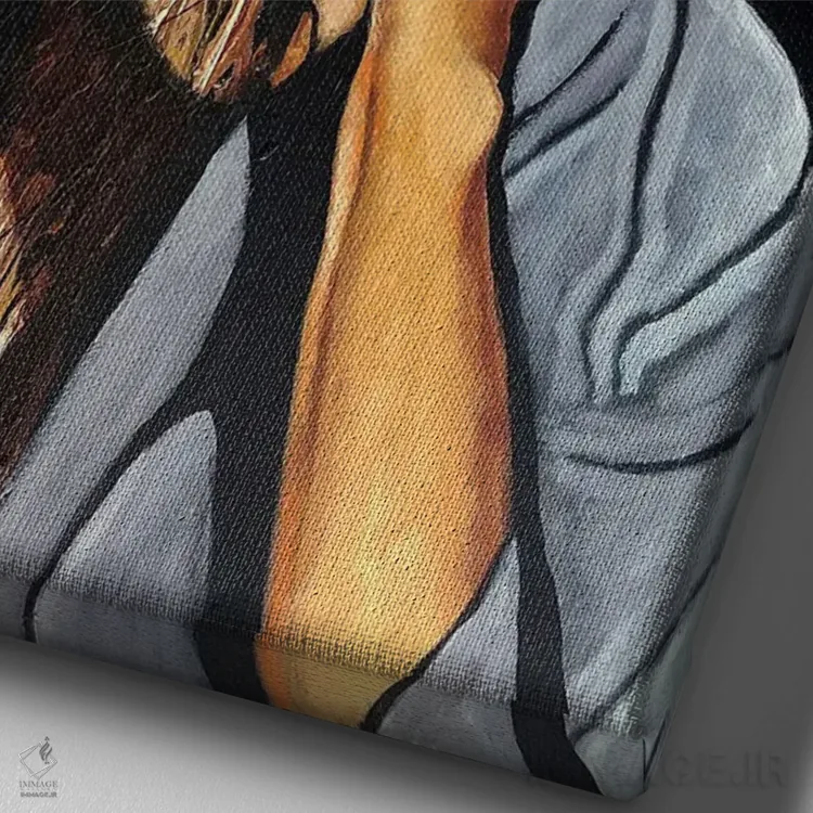 تابلو دکوراتیو کاپوچینو اثر میخائیل بارانوفسکی - نمای نزدیک بافت بوم