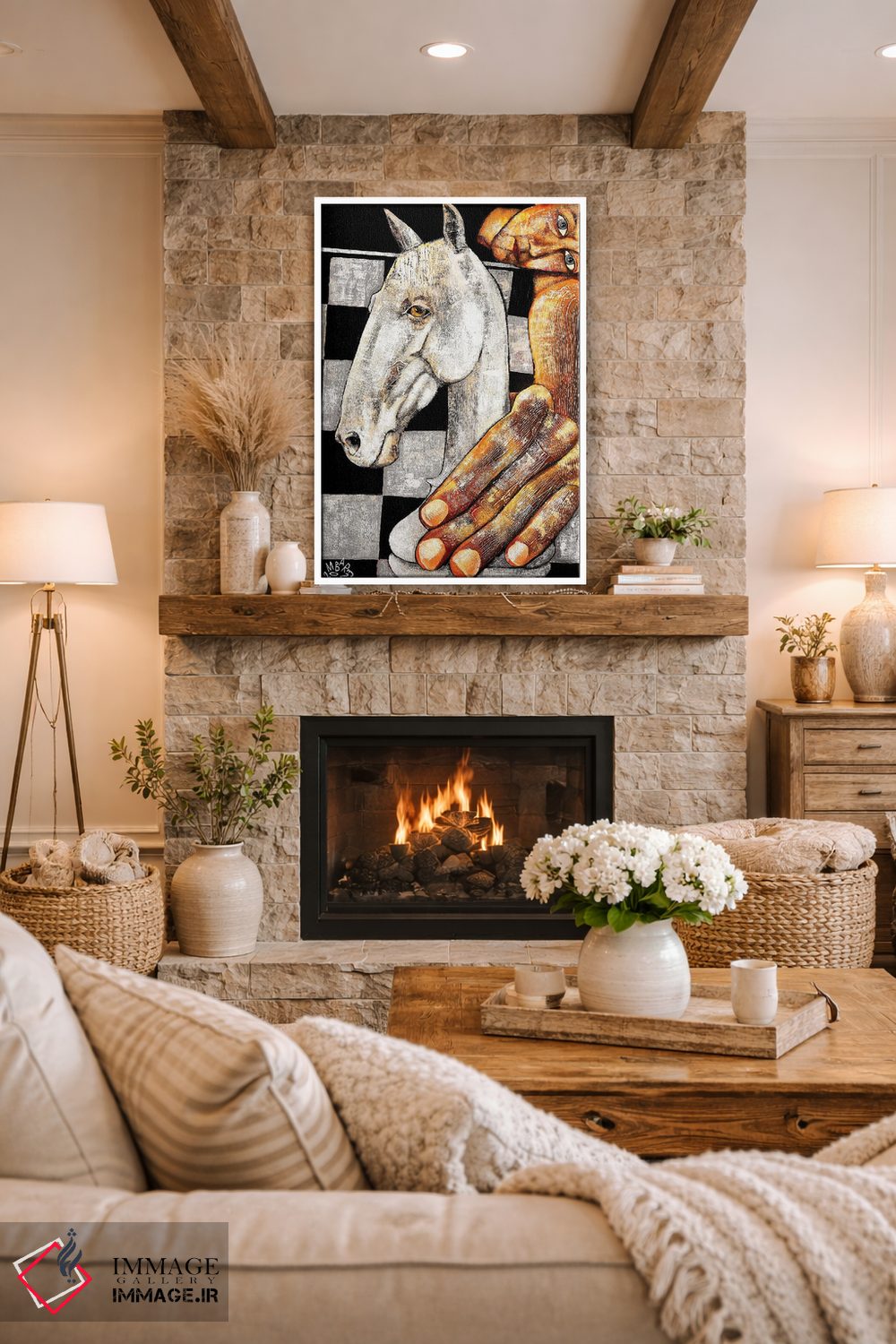 تابلو دکوراتیو بازی هایی که مردم انجام می دهند اثر میخائیل بارانوفسکی - D1W