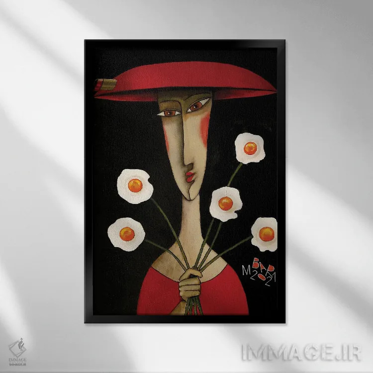 تابلو دکوراتیو تخم نمایی اثر میخائیل بارانوفسکی - نمای قابدار مشکی