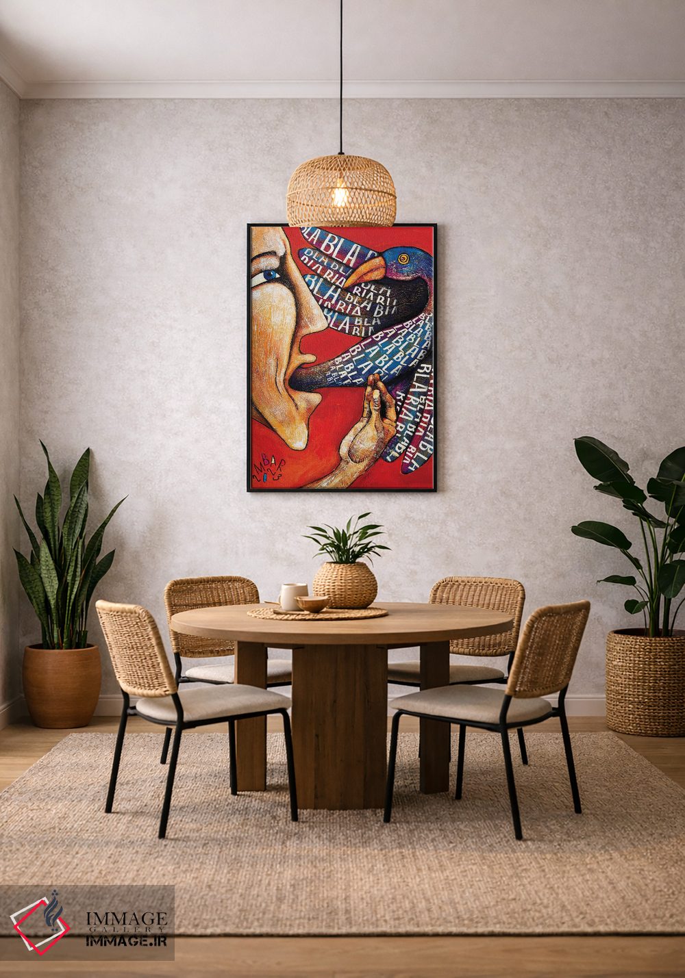 تابلو دکوراتیو بلا بلا بلا اثر میخائیل بارانوفسکی - D4B