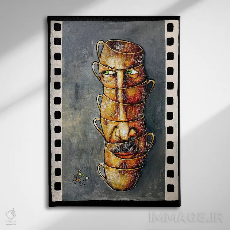 تابلو دکوراتیو فریم بیست وپنجم اثر میخائیل بارانوفسکی - نمای روبهرو روی دیوار