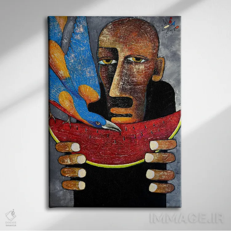 تابلو دکوراتیو همزیستی اثر میخائیل بارانوفسکی - نمای روبهرو روی دیوار