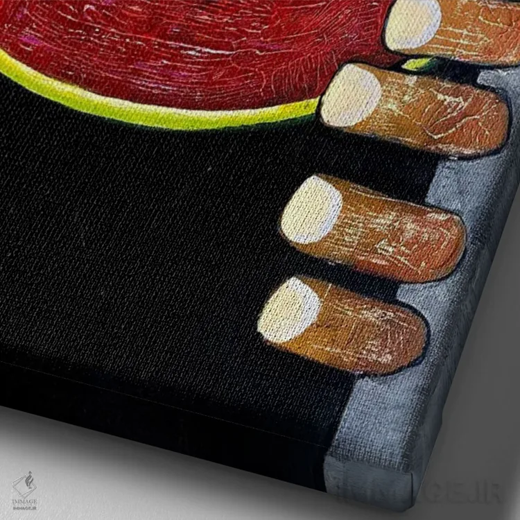 تابلو دکوراتیو همزیستی اثر میخائیل بارانوفسکی - نمای نزدیک بافت بوم