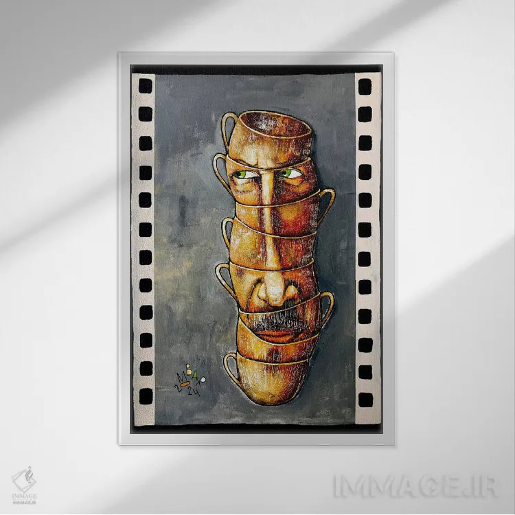 تابلو دکوراتیو فریم بیست وپنجم اثر میخائیل بارانوفسکی - نمای قابدار سفید