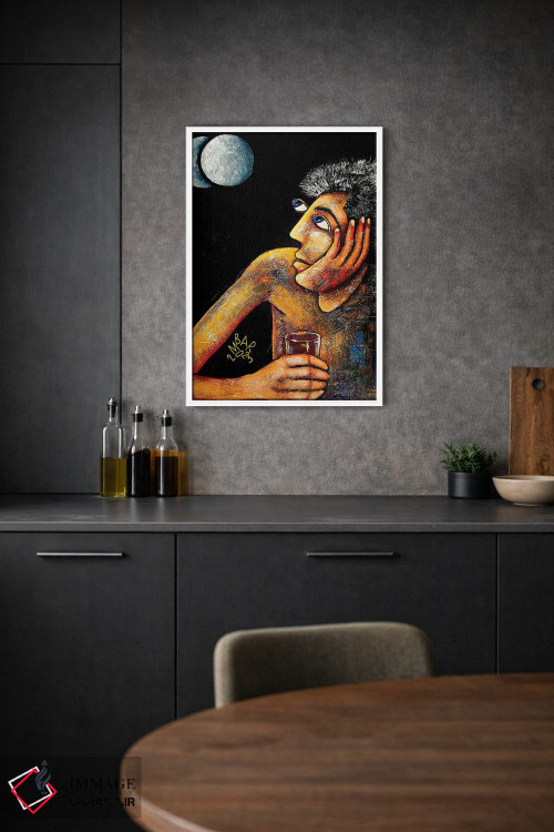 تابلو دکوراتیو تقاطع دو ماه اثر میخائیل بارانوفسکی - D1W