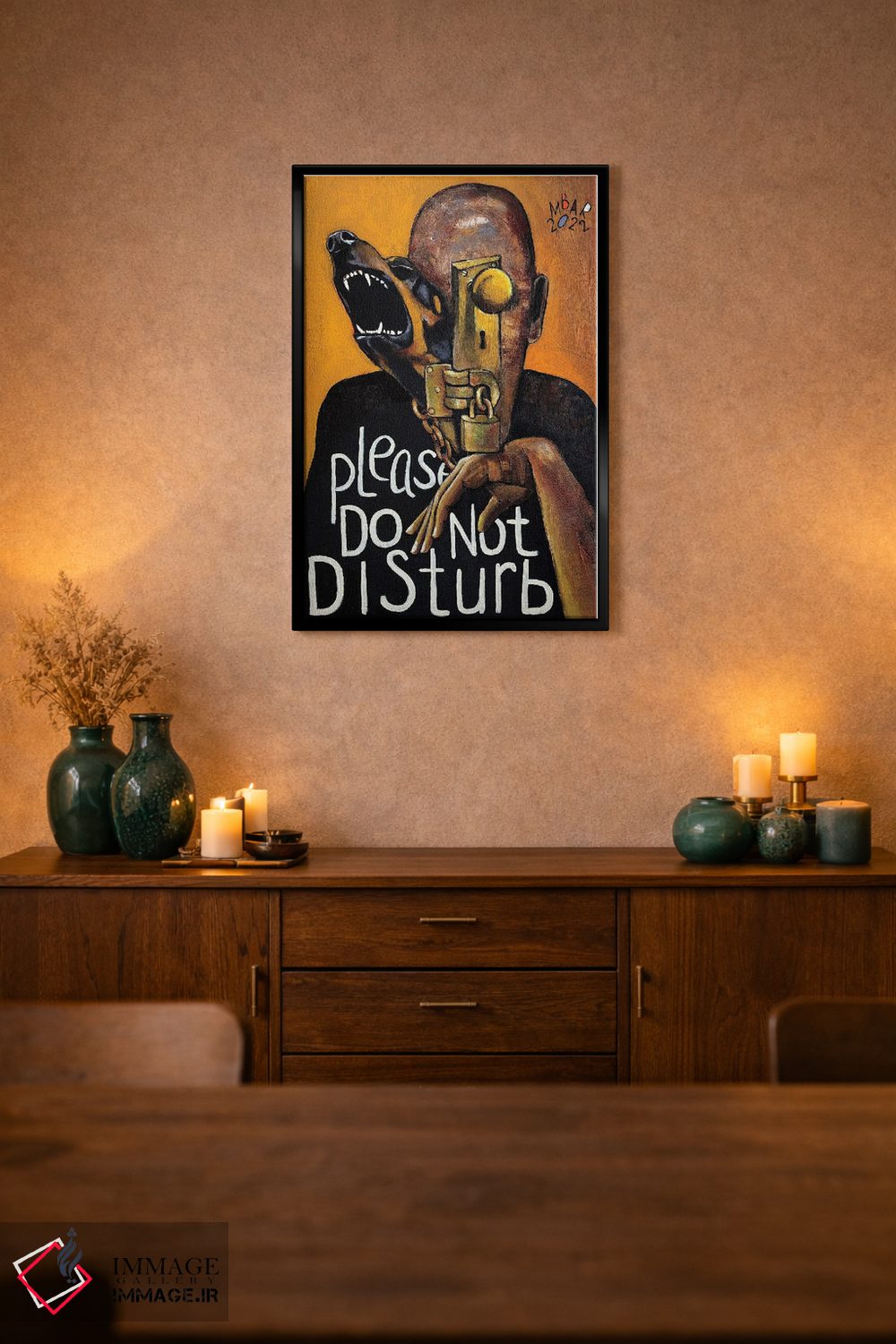 تابلو دکوراتیو لطفا مزاحم نشوید اثر میخائیل بارانوفسکی - D2B