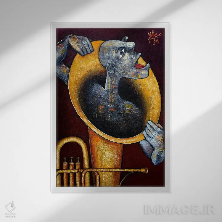 تابلو دکوراتیو روح شیپور اثر میخائیل بارانوفسکی - نمای قابدار سفید