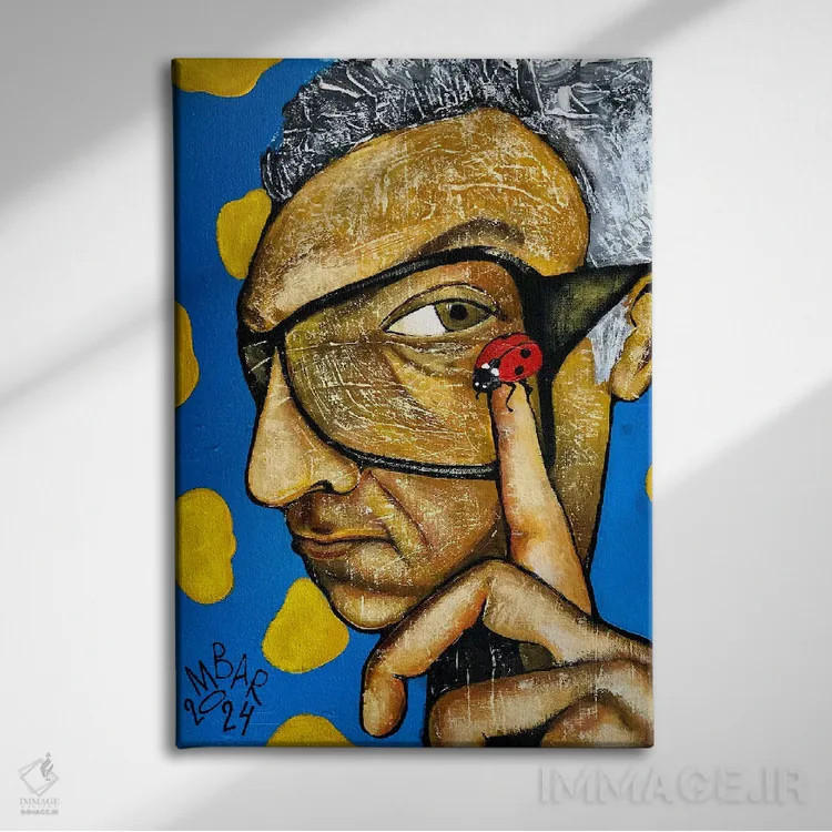 تابلو دکوراتیو موجود عجیب اثر میخائیل بارانوفسکی - نمای روبهرو روی دیوار