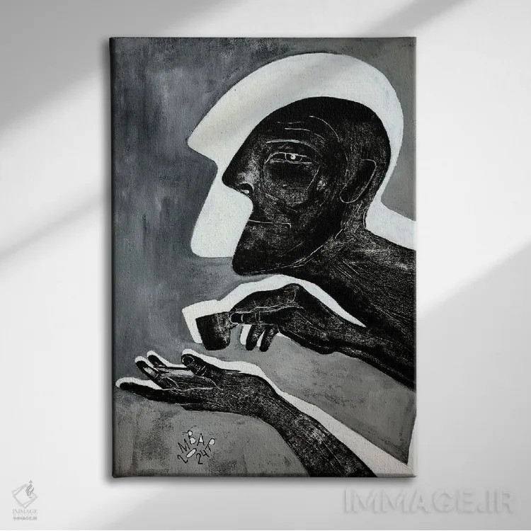 تابلو دکوراتیو قهوه سیاه اثر میخائیل بارانوفسکی - نمای روبهرو روی دیوار