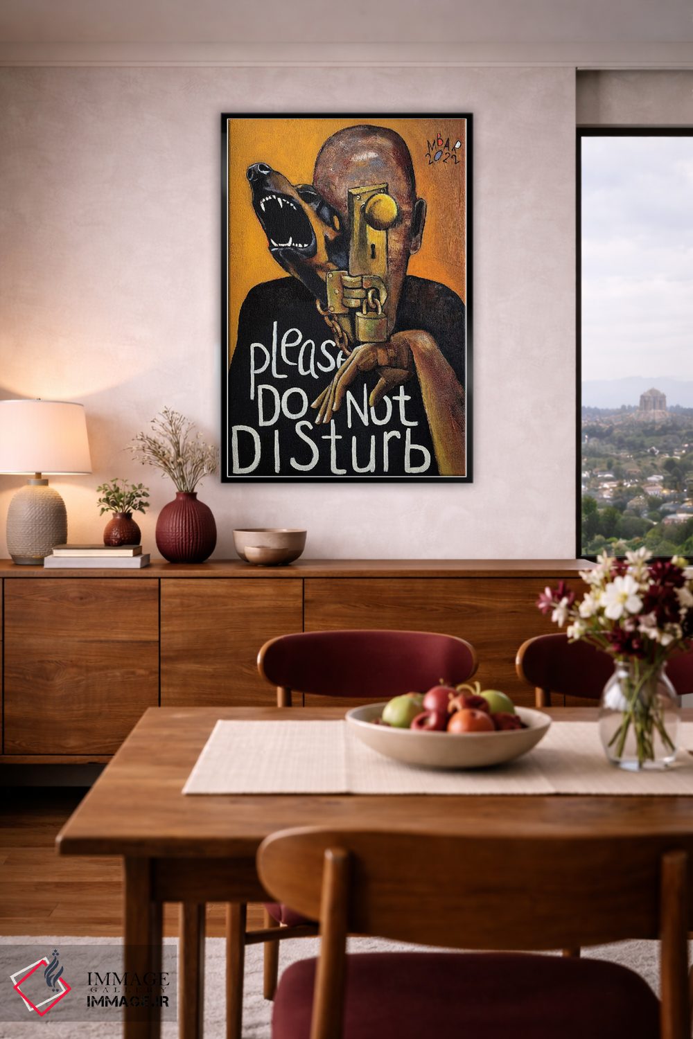تابلو دکوراتیو لطفا مزاحم نشوید اثر میخائیل بارانوفسکی - D5B