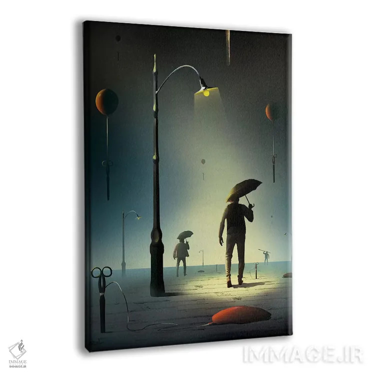 تابلو دکوراتیو قیچی ها اثر مارسل کارام - نمای پرسپکتیو محصول