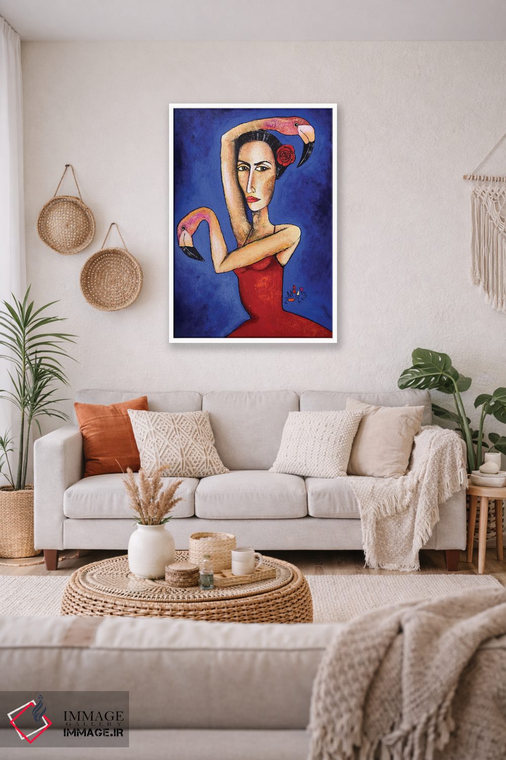 تابلو دکوراتیو فلامنکو-فلامینگو اثر میخائیل بارانوفسکی - D1W