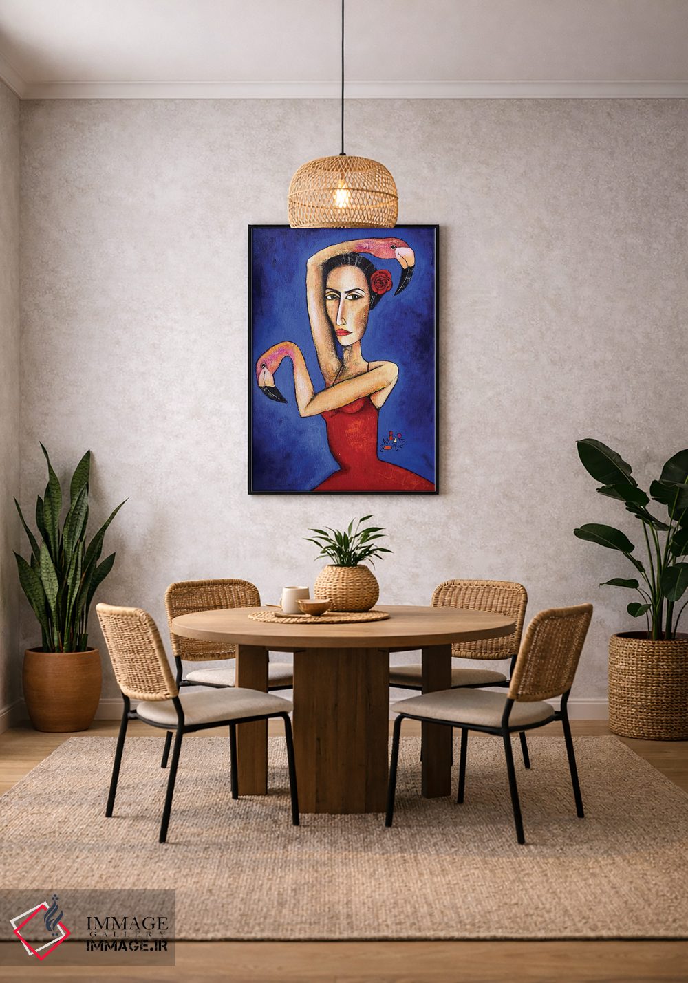 تابلو دکوراتیو فلامنکو-فلامینگو اثر میخائیل بارانوفسکی - D3B