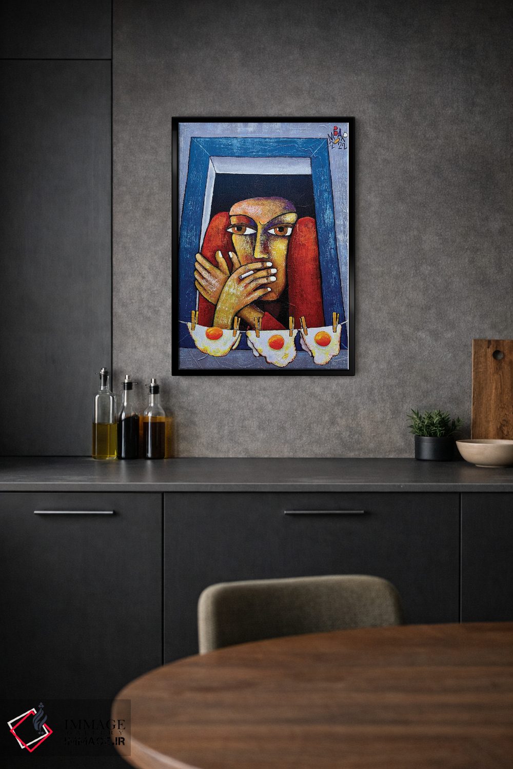 تابلو دکوراتیو تخم نمایش اثر میخائیل بارانوفسکی - D2B