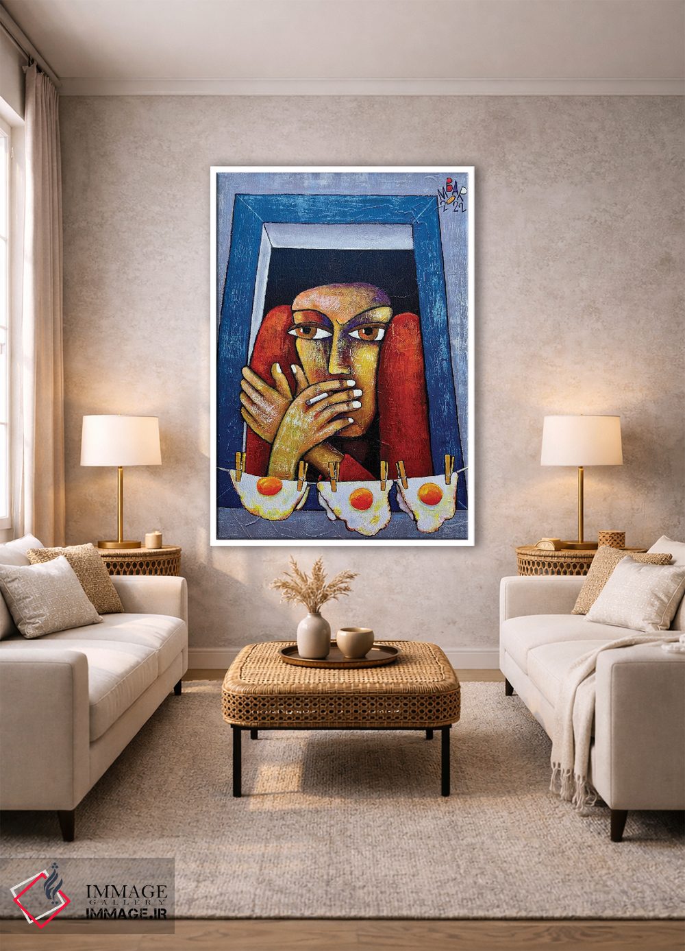 تابلو دکوراتیو تخم نمایش اثر میخائیل بارانوفسکی - D1W