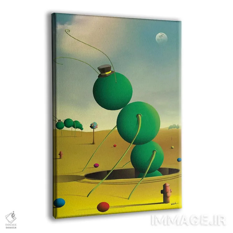 تابلو دکوراتیو حشرات اثر مارسل کارام - نمای پرسپکتیو محصول