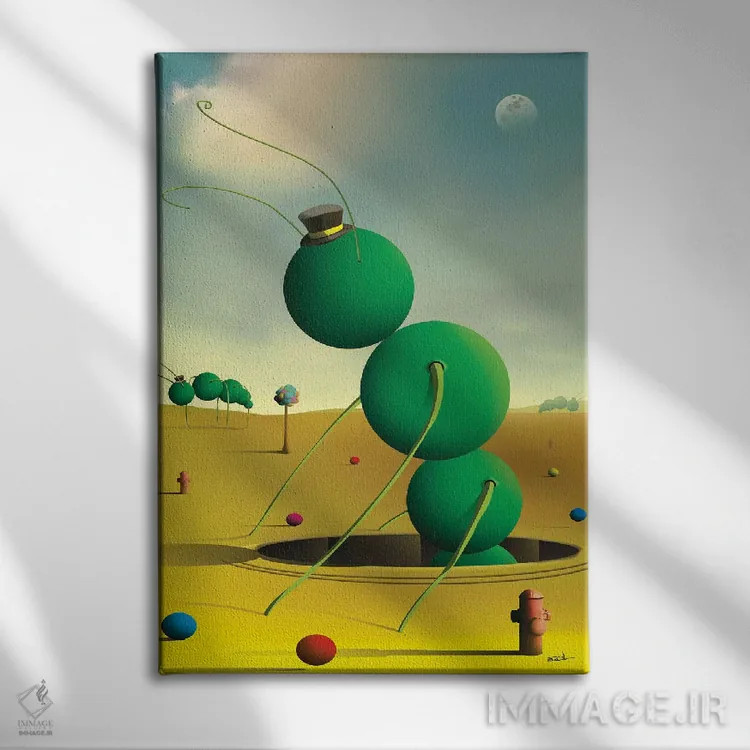 تابلو دکوراتیو حشرات اثر مارسل کارام - نمای روبهرو روی دیوار