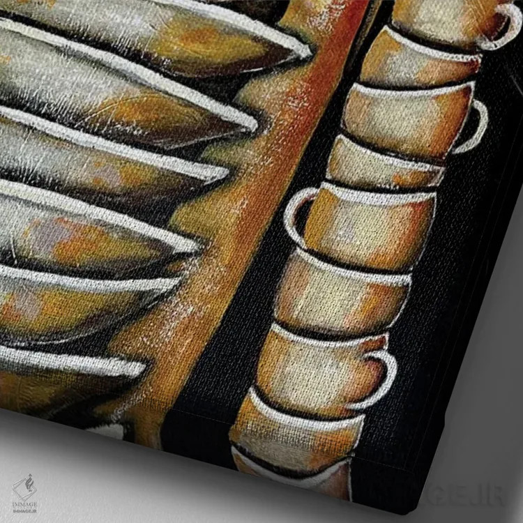 تابلو دکوراتیو در ترتیب امور اثر میخائیل بارانوفسکی - نمای نزدیک بافت بوم