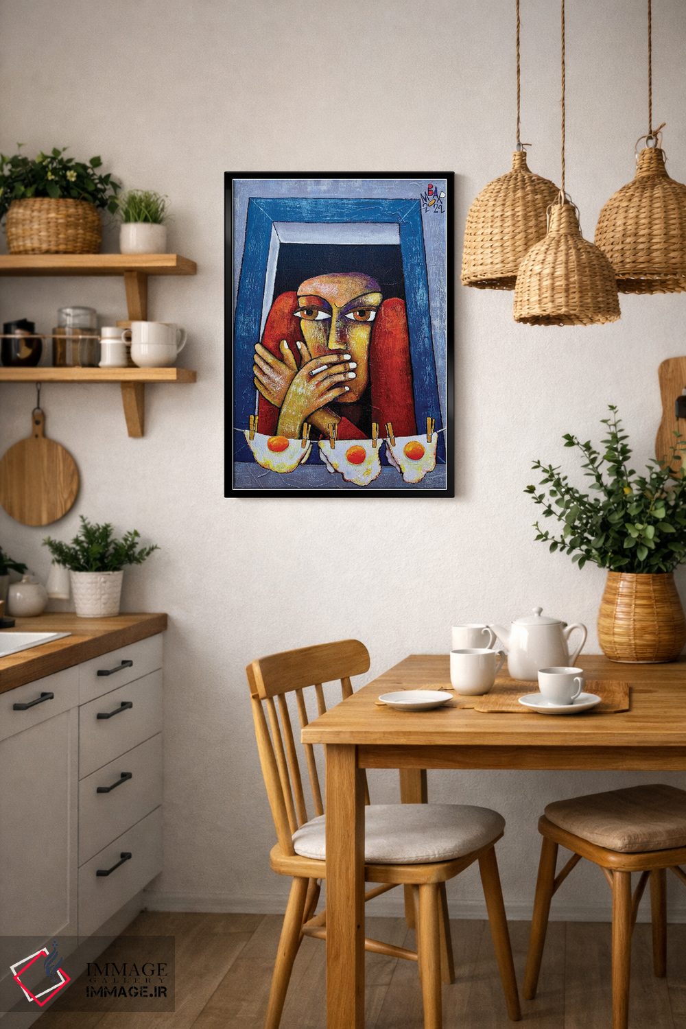 تابلو دکوراتیو تخم نمایش اثر میخائیل بارانوفسکی - D6B