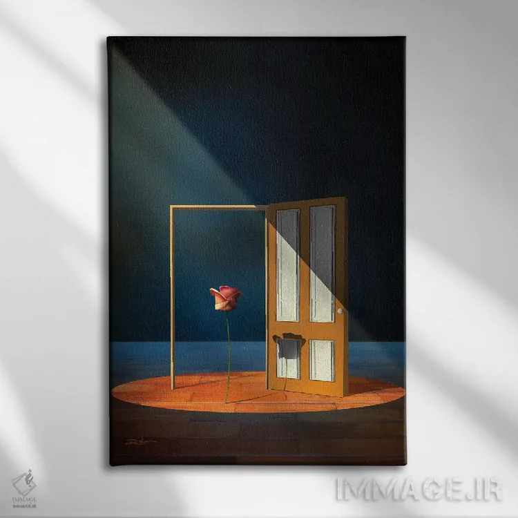 تابلو دکوراتیو در باز اثر مارسل کارام - نمای روبهرو روی دیوار