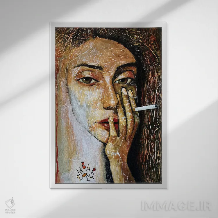 تابلو دکوراتیو خاطره اثر میخائیل بارانوفسکی - نمای قابدار سفید