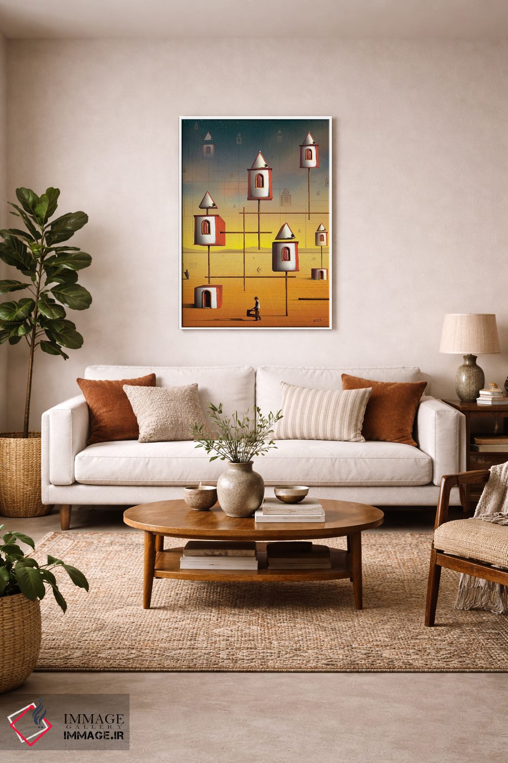 تابلو دکوراتیو جوامع اثر مارسل کارام - D1W