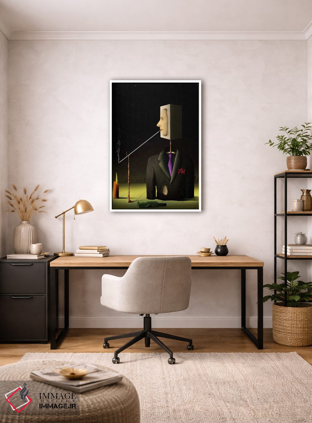 تابلو دکوراتیو مردی در شب اثر مارسل کارام - D2W