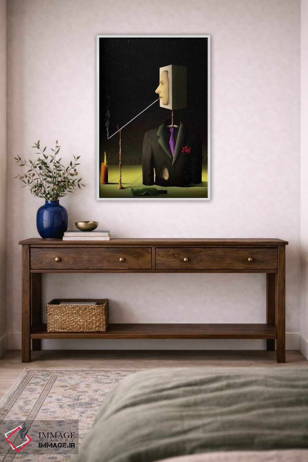 تابلو دکوراتیو مردی در شب اثر مارسل کارام - D3W