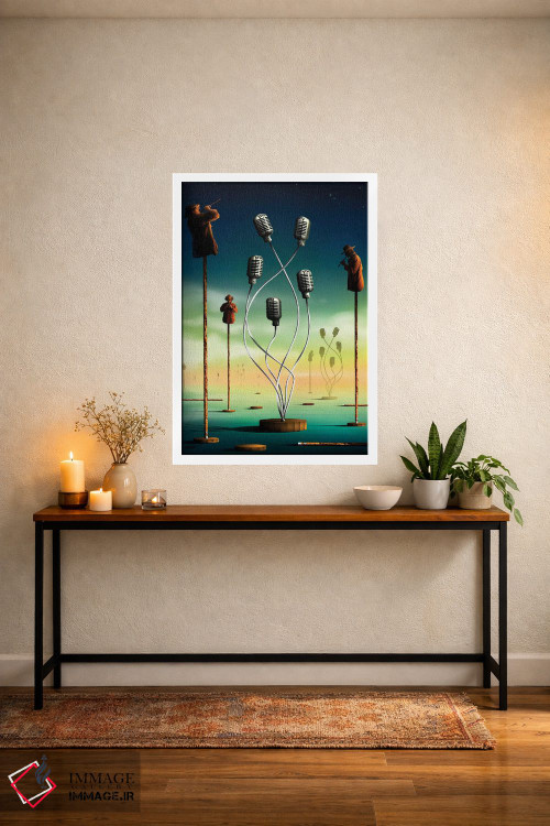 تابلو دکوراتیو فلوت نوازان اثر مارسل کارام - D3W