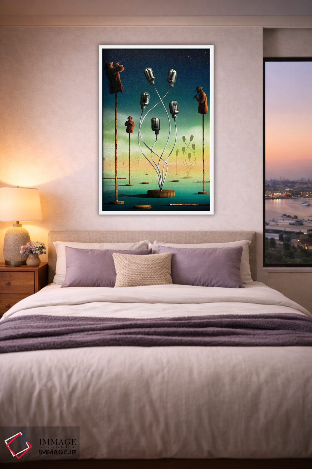 تابلو دکوراتیو فلوت نوازان اثر مارسل کارام - D4W