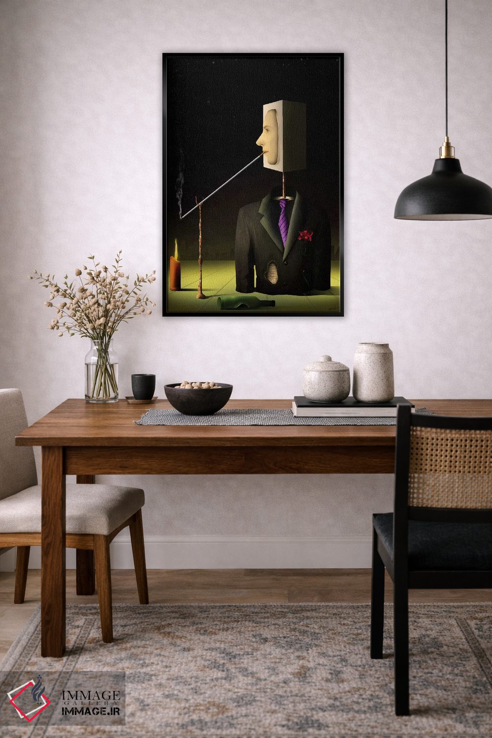 تابلو دکوراتیو مردی در شب اثر مارسل کارام - D5B