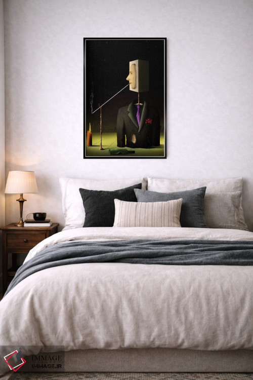 تابلو دکوراتیو مردی در شب اثر مارسل کارام - D6B