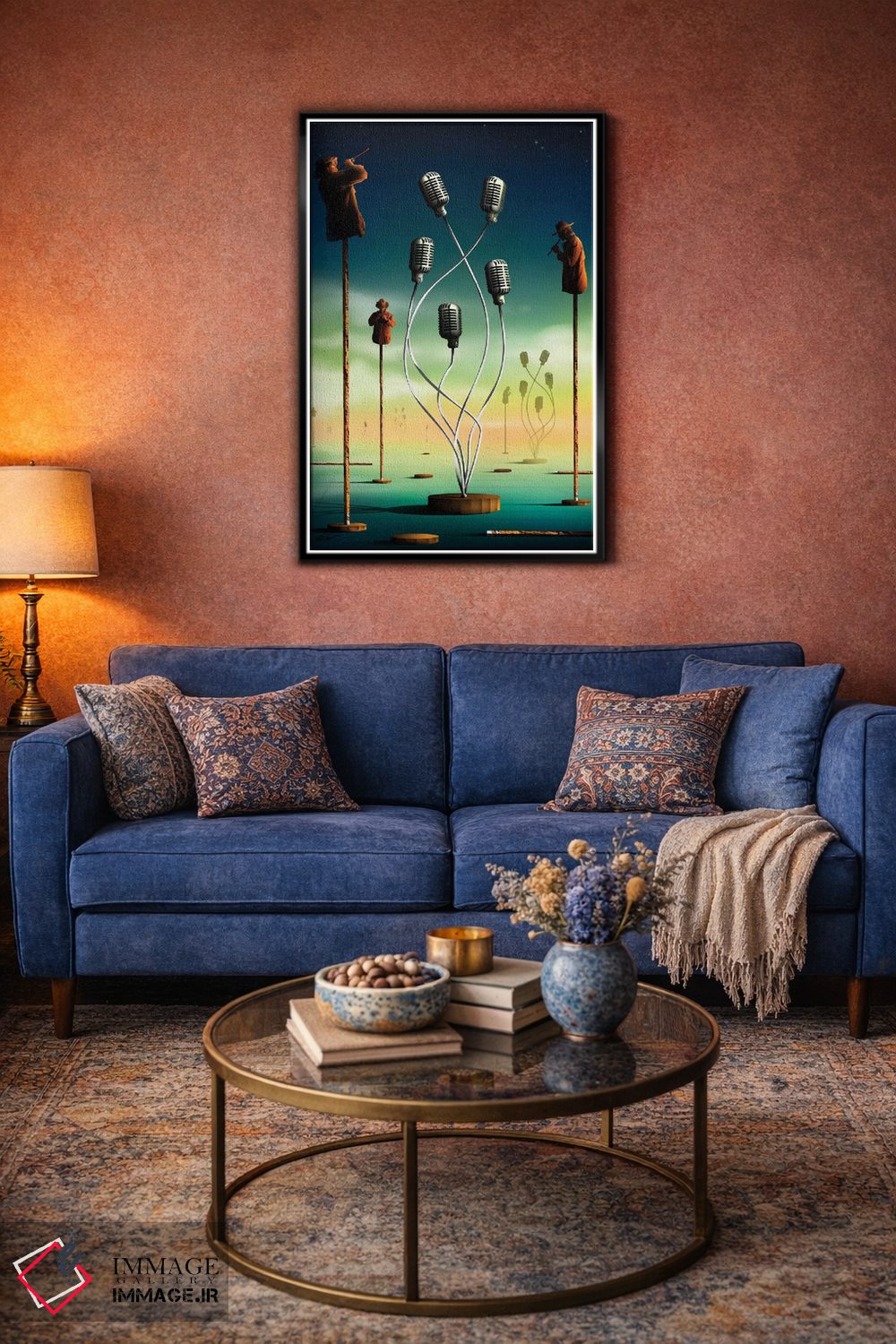 تابلو دکوراتیو فلوت نوازان اثر مارسل کارام - D5B