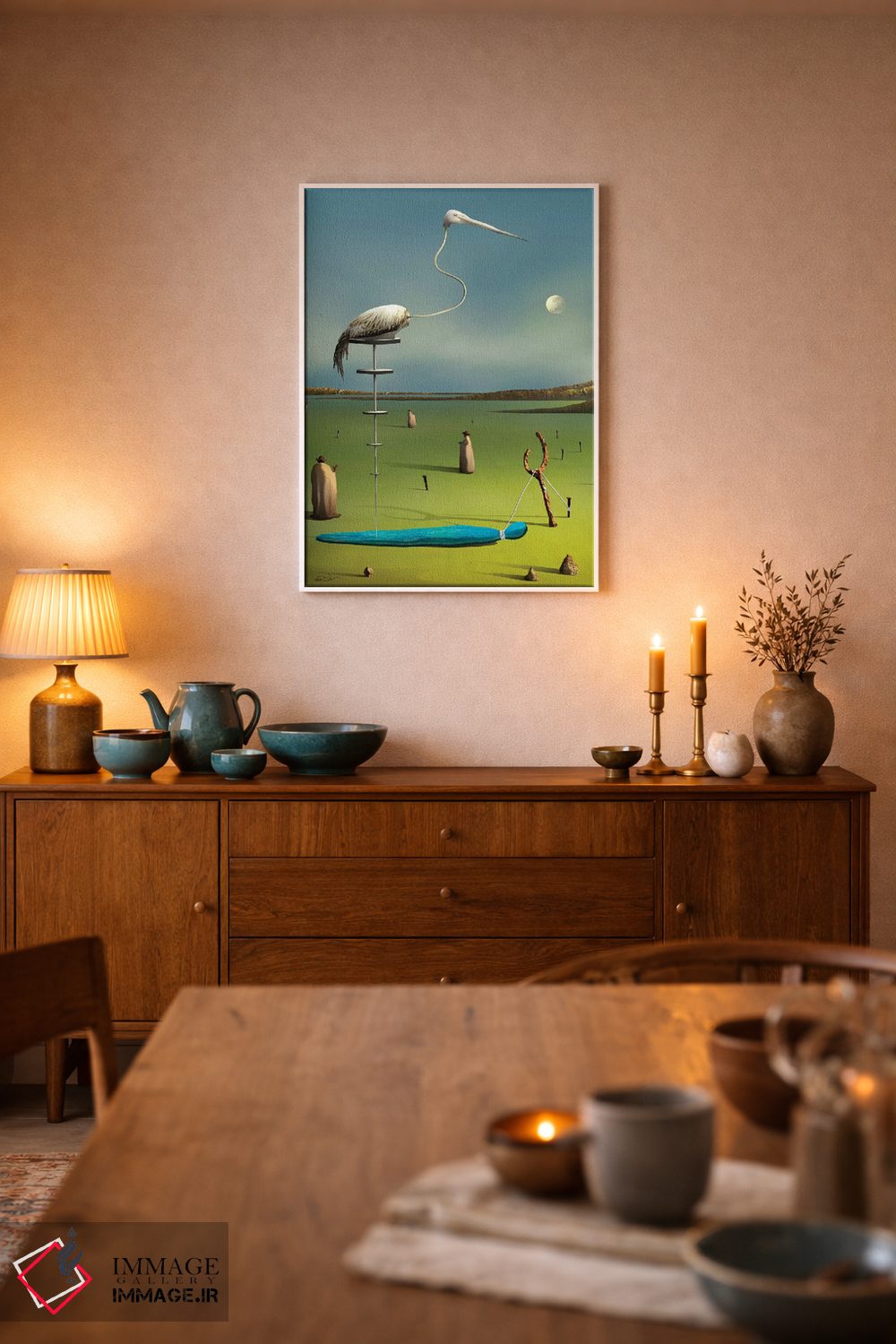 تابلو دکوراتیو درنا اثر مارسل کارام - D5W